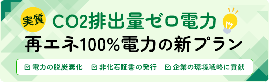 再エネ電力メニューのご案内